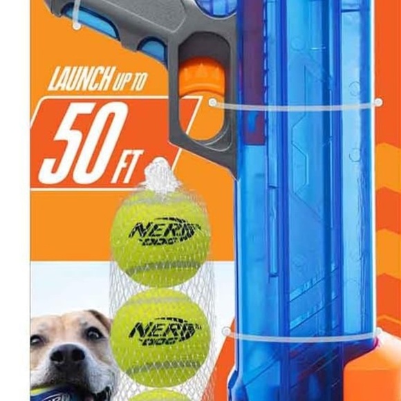 Toys Nerf Dog Ball Launcher - Blue and Orange - Picture 2 of 12
